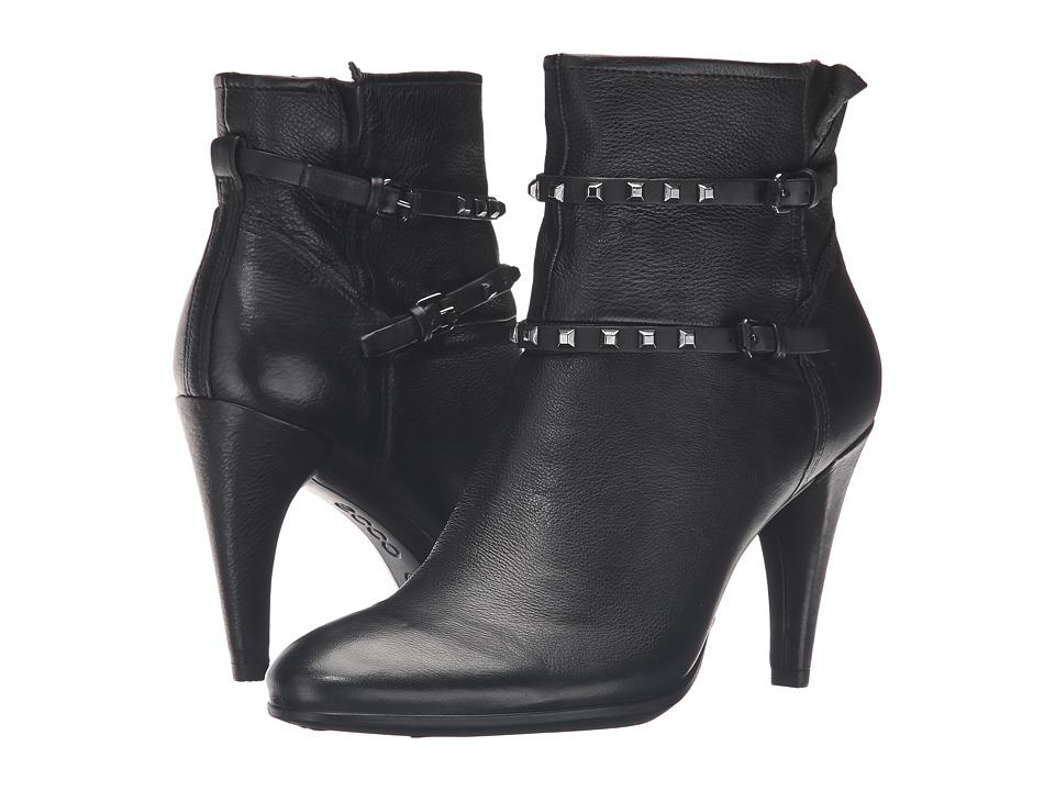 ECCO - Shape 75 Sleek Boot (Black/Black Calf Leather/Cow Nubuck) Women