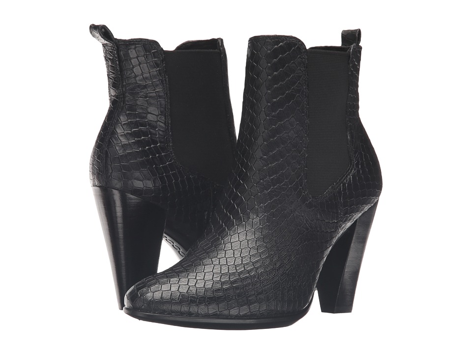 ECCO - Shape 75 Chelsea Boot (Black Cow Nubuck) Women
