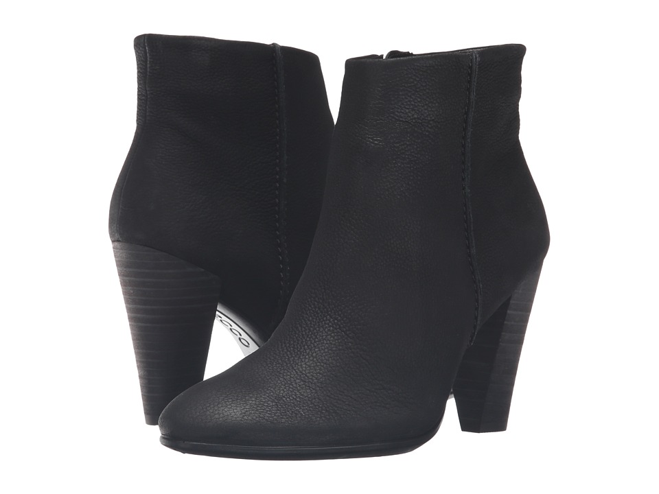 ECCO - Shape 75 Bootie (Black Cow Nubuck) Women