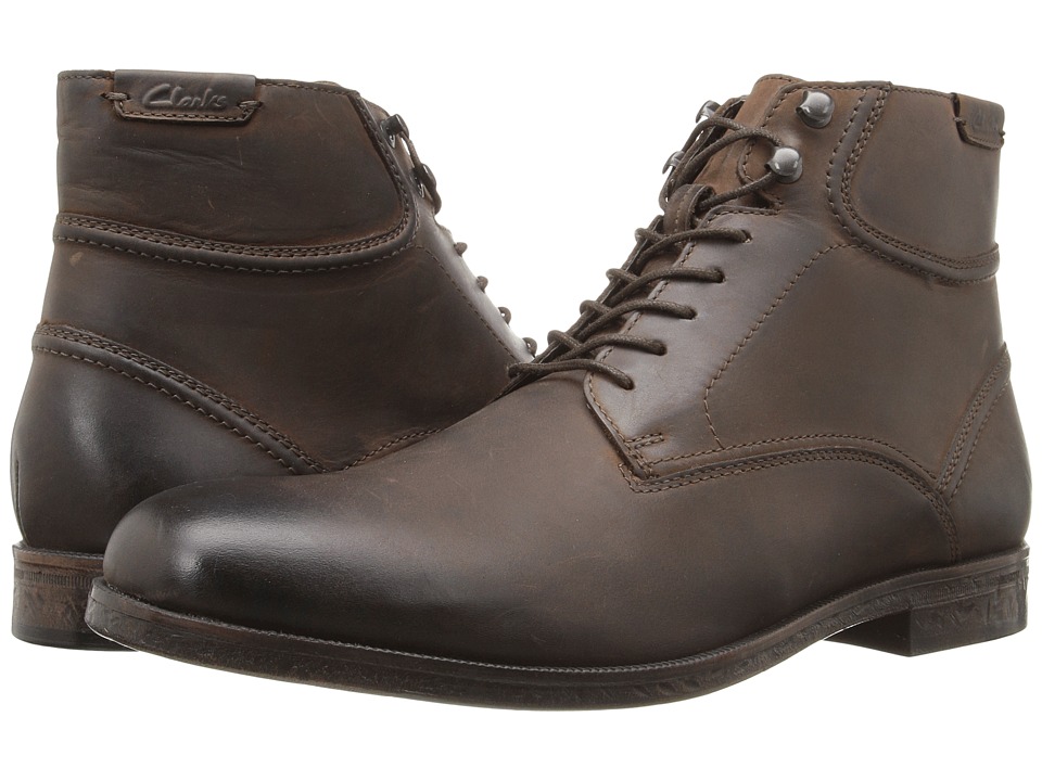 Clarks - Brocton High (Dark Brown Leather) Men
