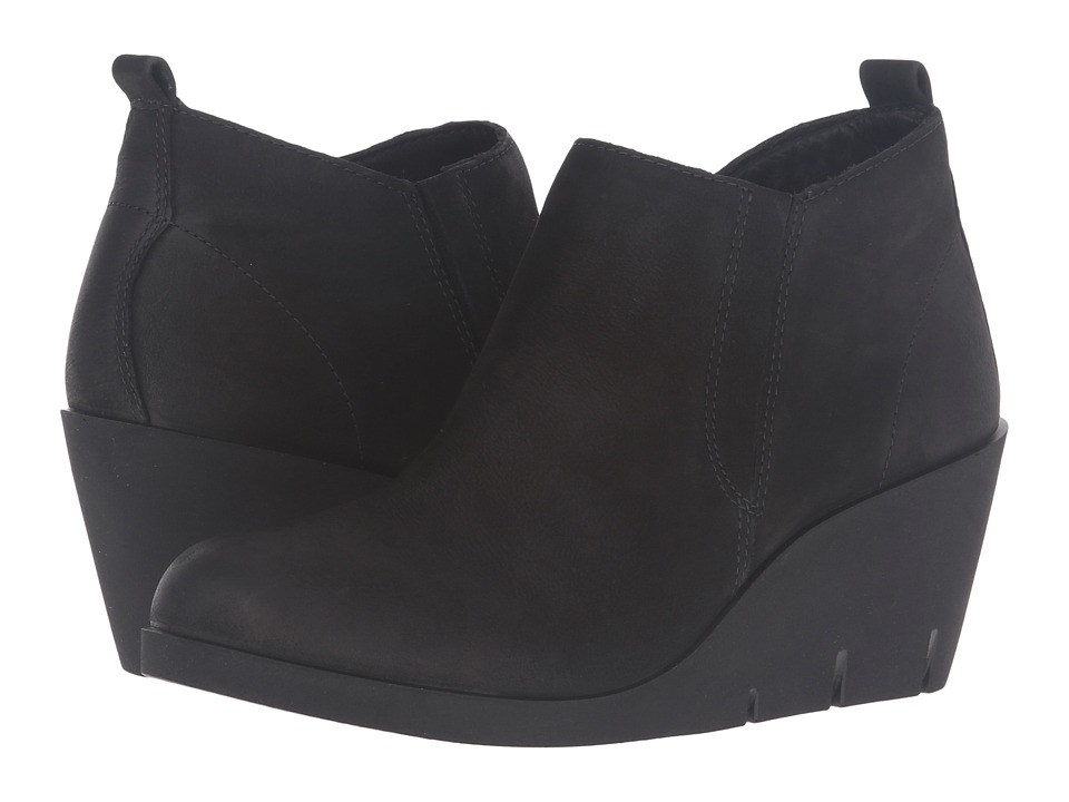 ECCO - Bella Wedge (Black Cow Nubuck) Women