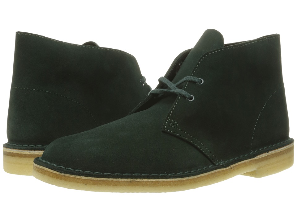Clarks - Desert Boot (Dark Green Suede) Men