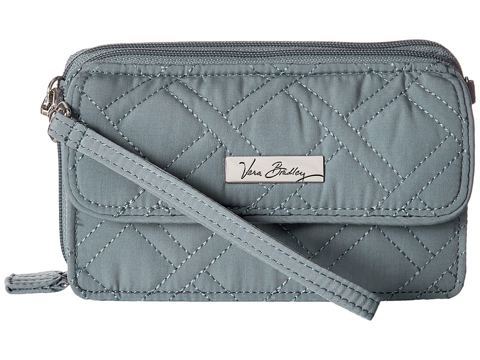 Vera Bradley - All in One Crossbody for iPhone 6+ (Charcoal) Clutch Handbags