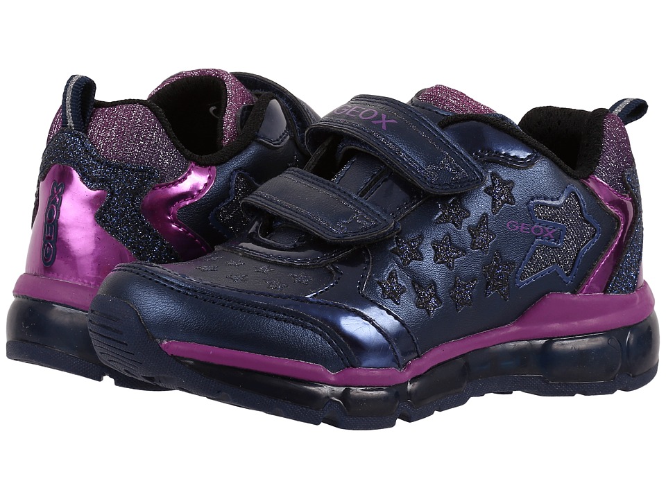 Geox Kids - Jr Android Girl 7 (Toddler\/Little Kid) (Dark Navy) Girl's Shoes