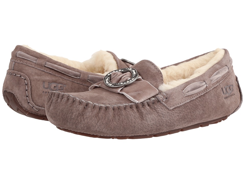 UGG - Dakota Brooch (Stormy Grey) Women