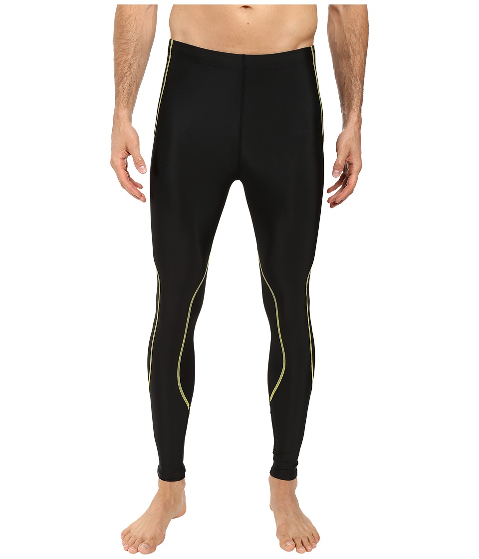 CW-X TraXter Recovery Tights (Black/Yellow) Men