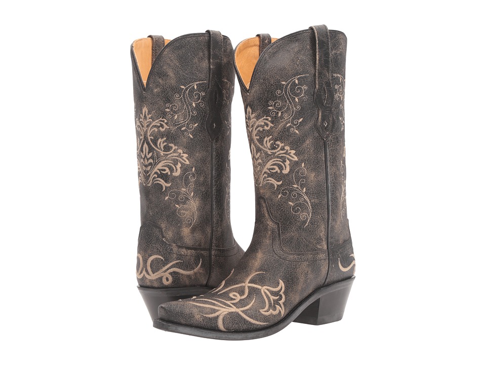 Old West Boots - LF1587 (Vintage Charcoal) Cowboy Boots