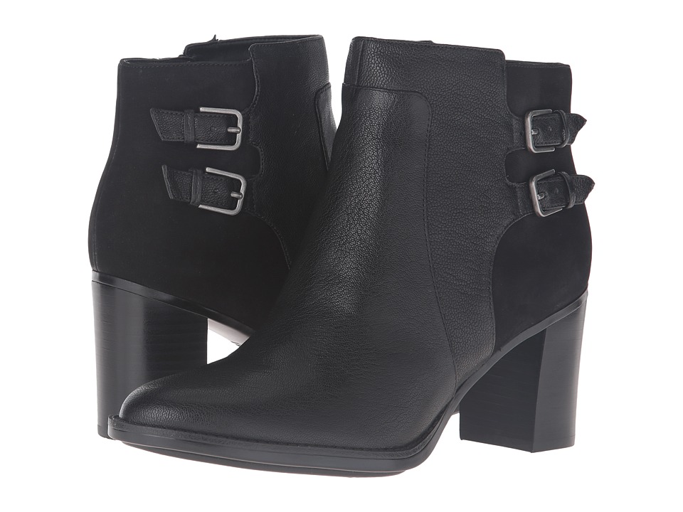 Naturalizer - Falza (Black Leather/Nubuck) Women