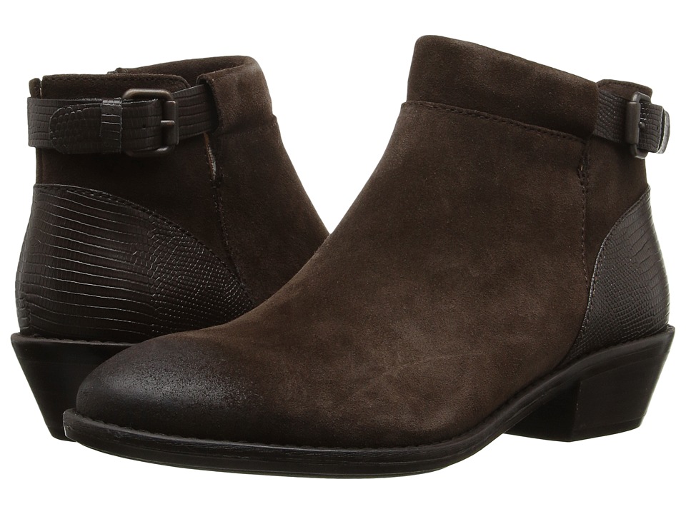 Sofft - Vasanti (Coffee Velour Cow Suede/Lizard Print) Women