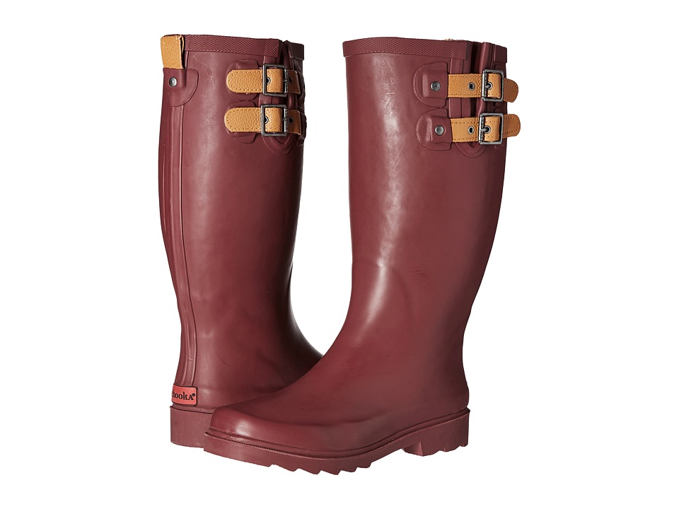 Chooka - Top Solid Rain Boot (Wine) Women