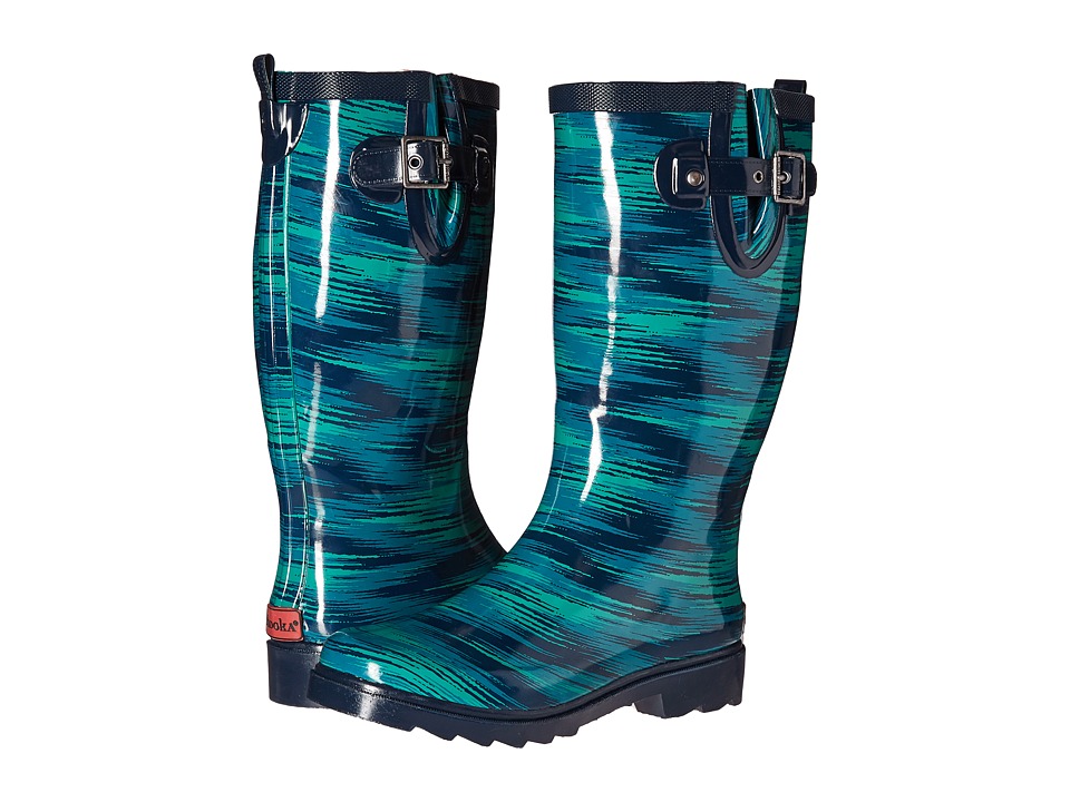 Chooka - Electric Ikat Rain Boot (Navy) Women