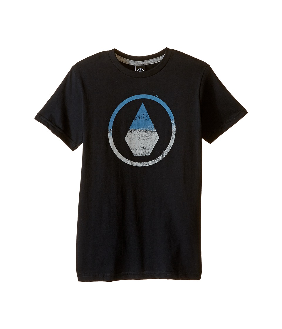 Volcom Kids - Canvas Stone Short Sleeve Tee (Toddler/Little Kids) (Black) Boy