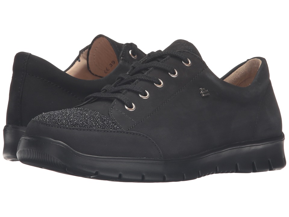 Finn Comfort - Swansea (Black/Nero Nubuk/Jannots) Women