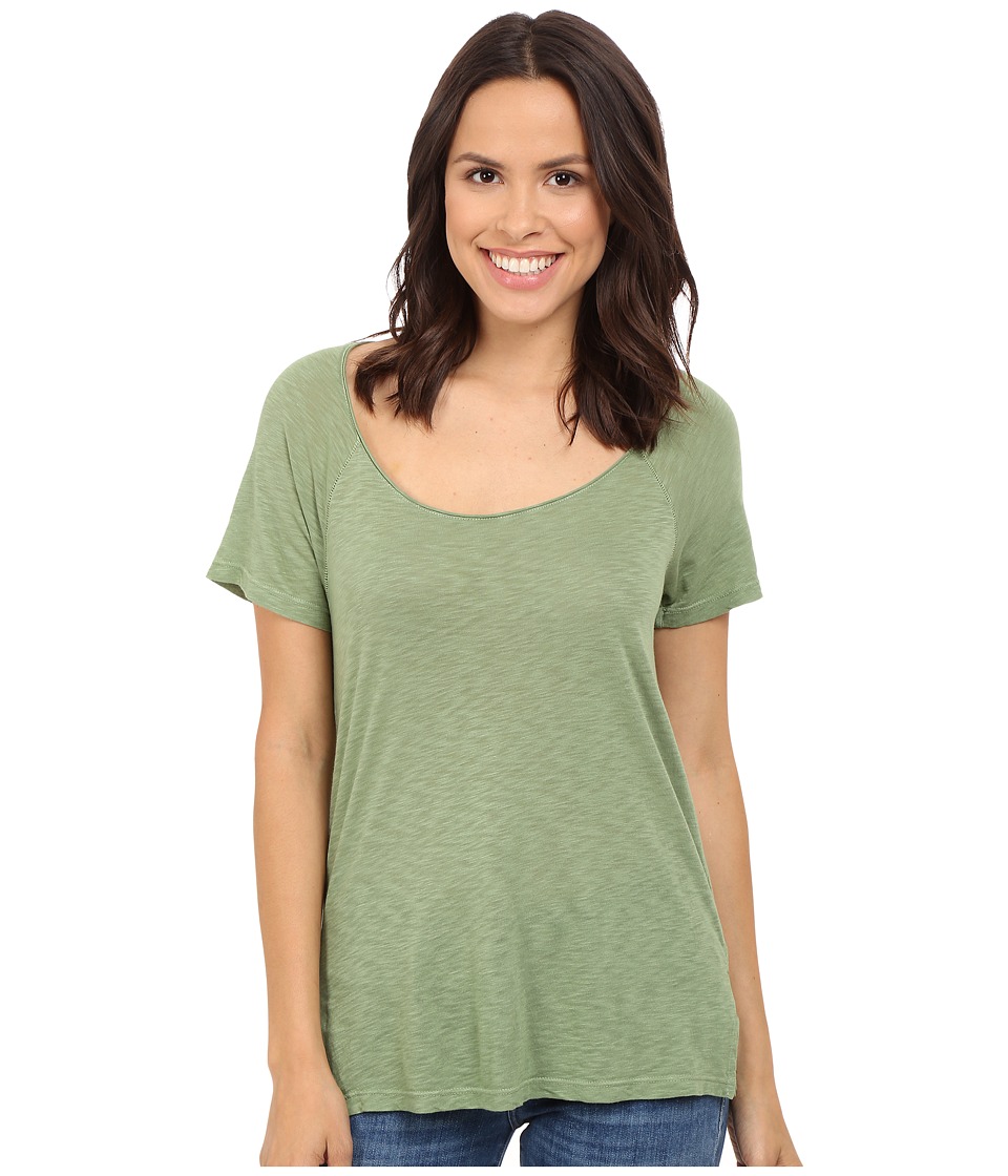 Splendid - Slub Jersey Raglan Tee (Sage) Women