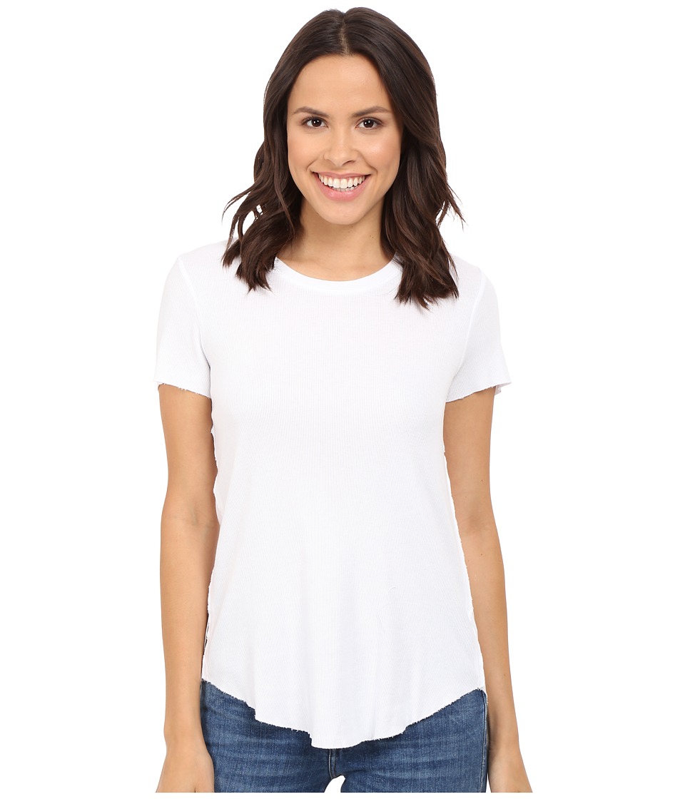 Splendid - 2x1 Fitted Tee (White) Women