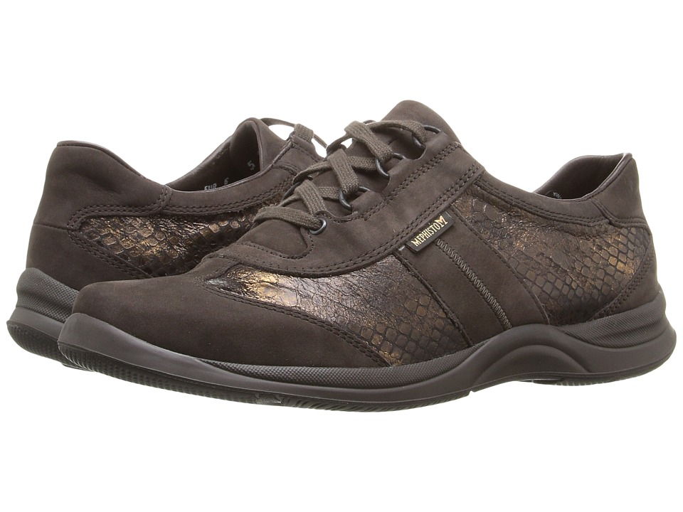 Mephisto Laser (Dark Brown Bucksoft/Bronze Queen) Women's Shoes