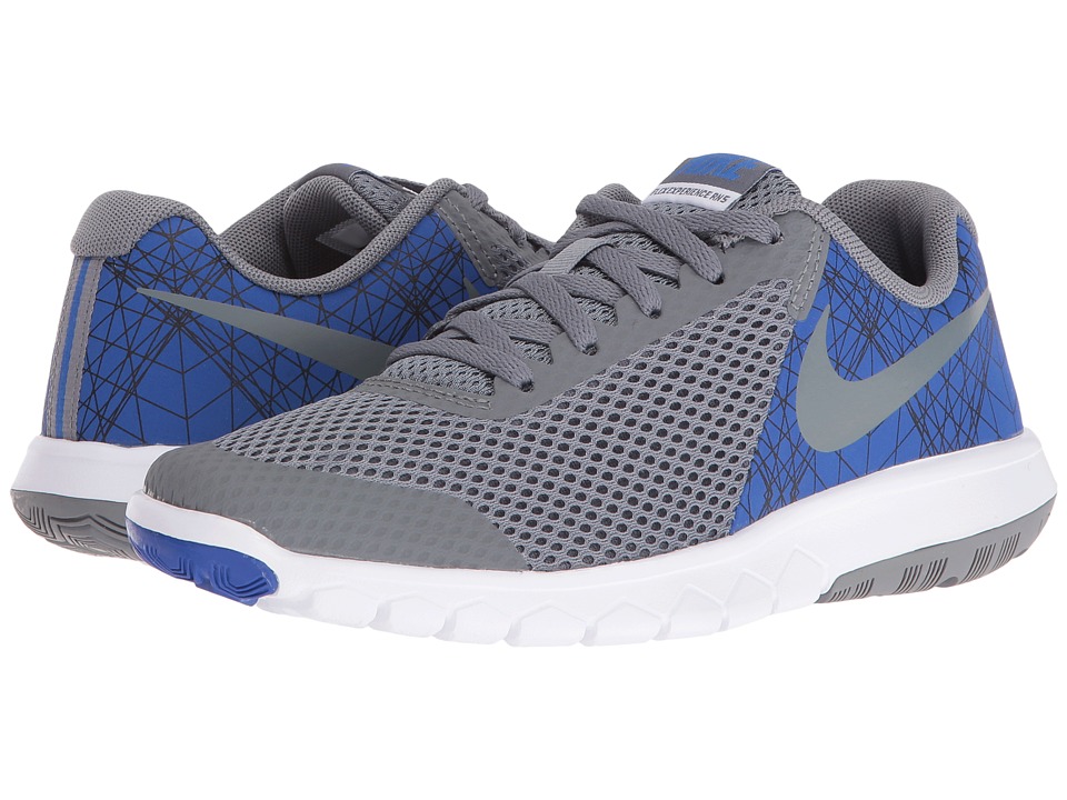 Nike Kids Flex Experience 5 Print (Big Kid) (Game Royal/White/Black/Cool Grey) Boys Shoes