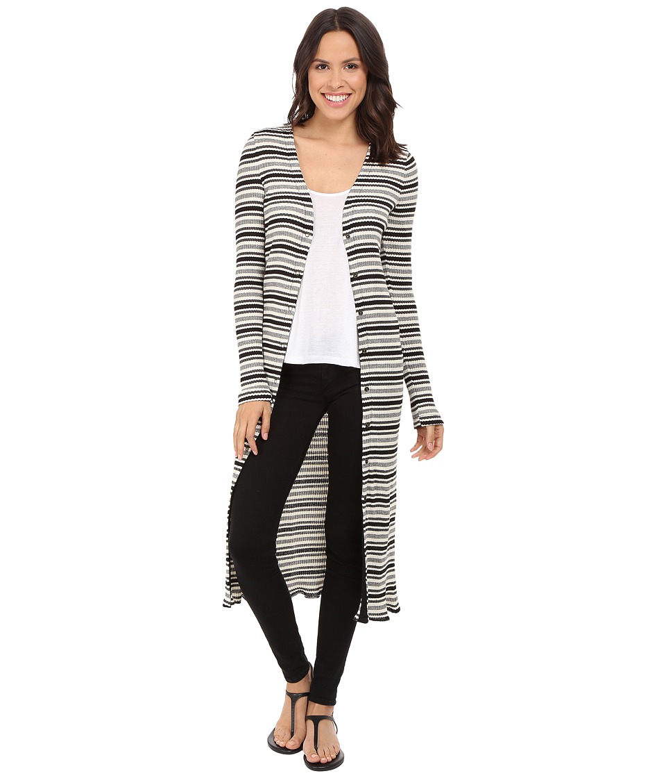 Three Dots - Nenita Long Cardigan (Black Combo) Women