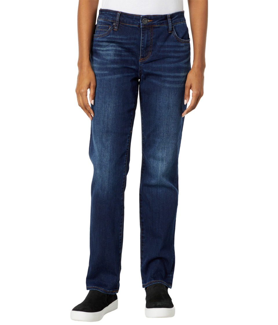 KUT from the Kloth Catherine Five-Pocket Boyfriend Jeans in Adaptability w/ Euro Base Wash (Adaptability/Euro Base Wash) Women