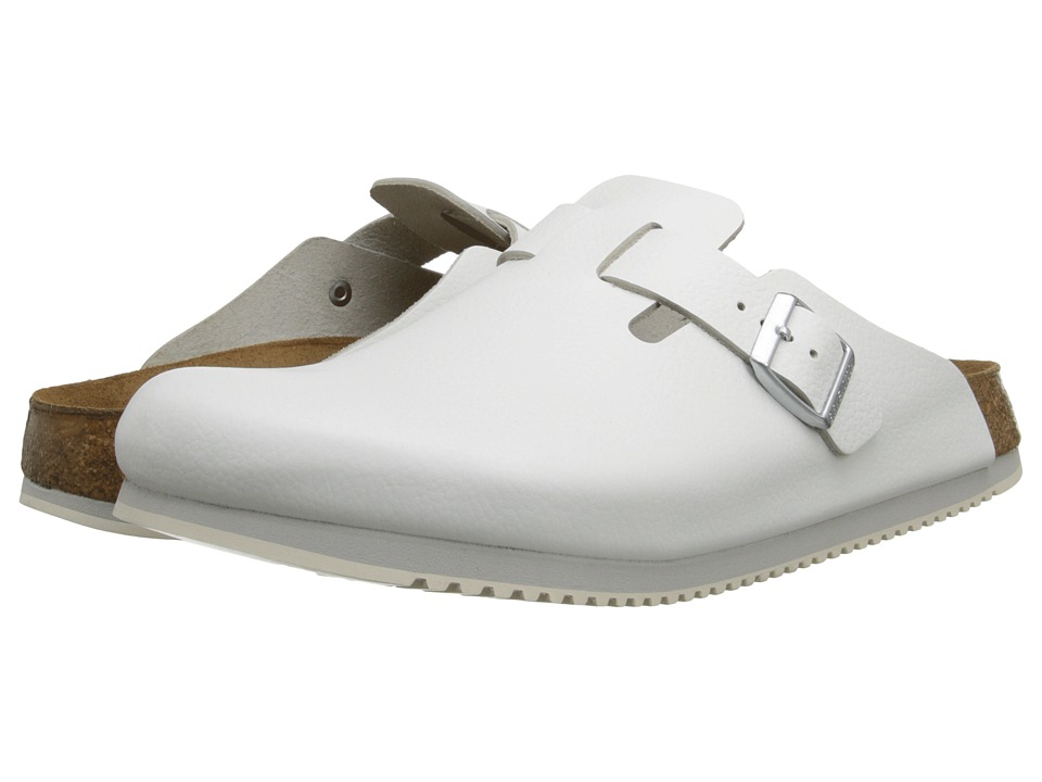 UPC 736399084252 product image for Birkenstock - Boston Super Grip (White Leather) Shoes | upcitemdb.com