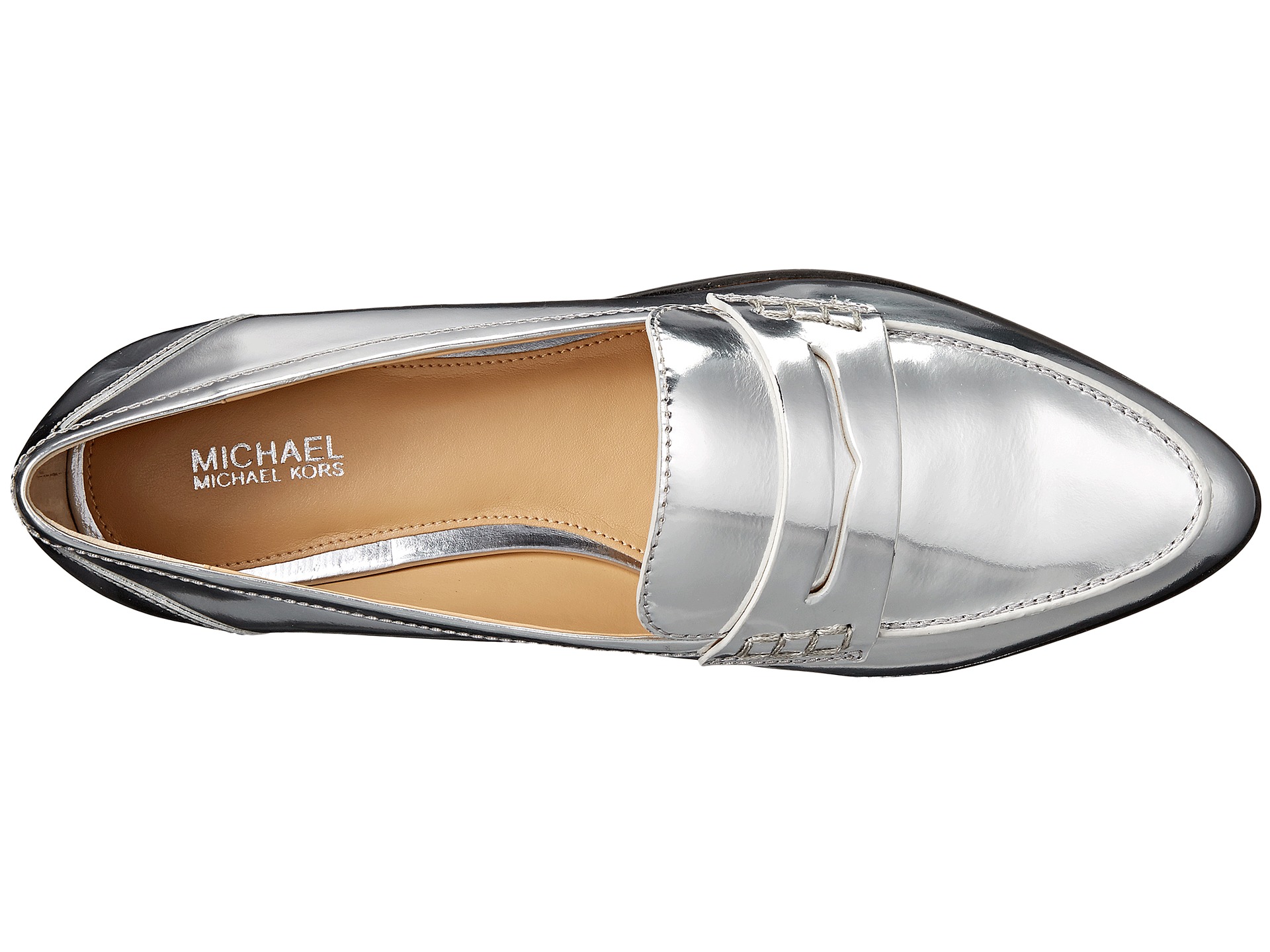 michael kors loafer michael michael kors connor loafer silver specchio michael kors loafer michael michael kors connor loafer silver specchio