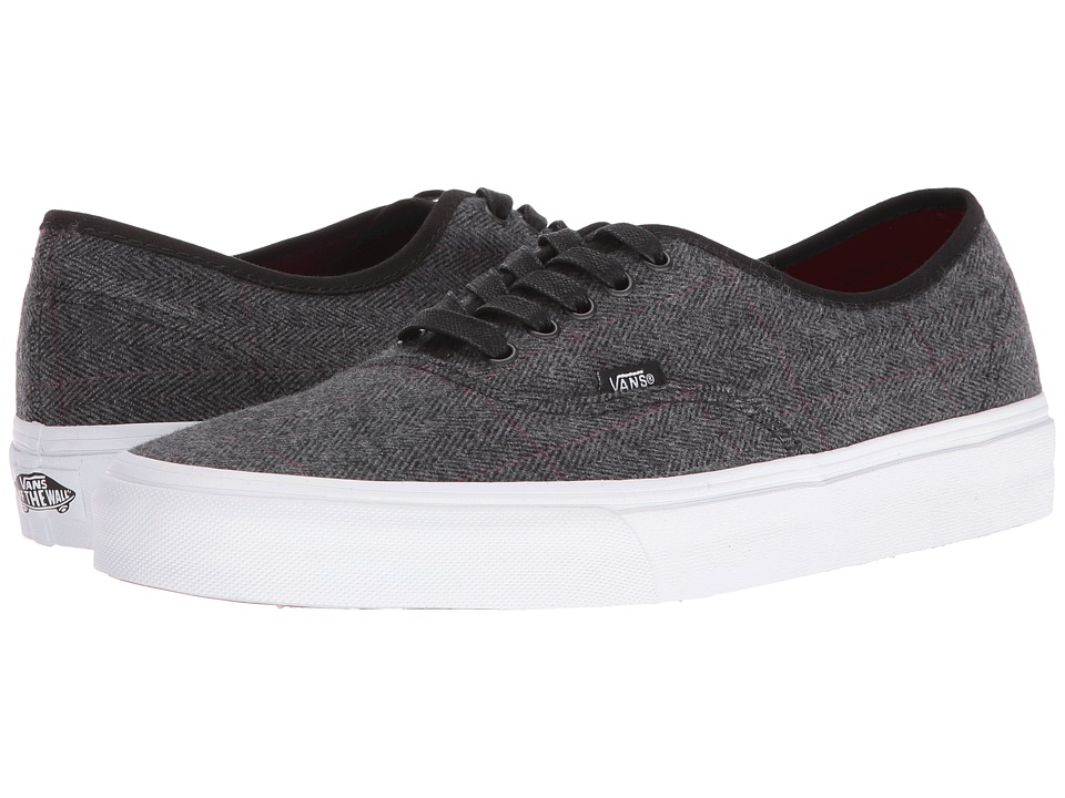 Vans Authentic ((Tweed) Black/True White) Skate Shoes