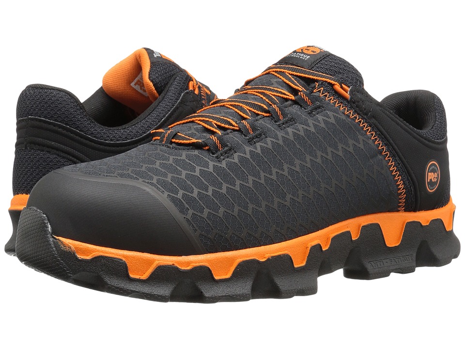Timberland PRO Powertrain Alloy Toe (Black Synthetic/Orange) Men