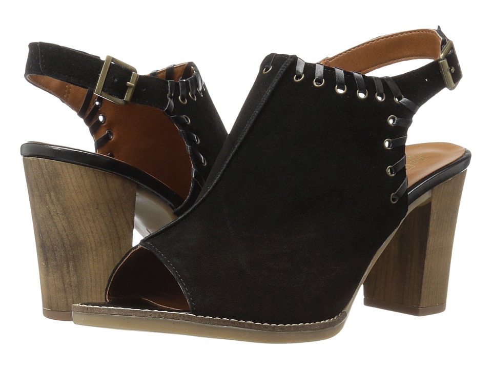Bella-Vita Ora-Italy (Black Italian Suede Leather) High Heels