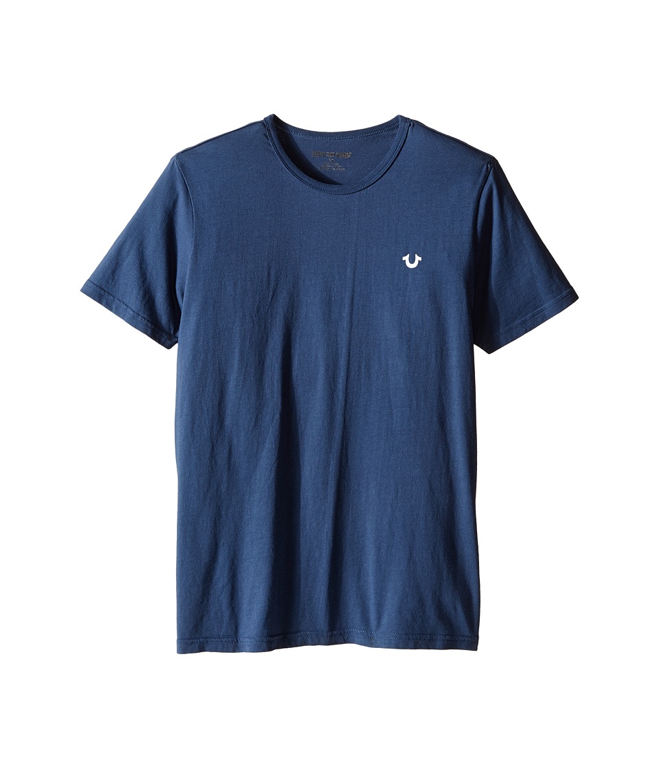 True Religion Kids - Branded Logo T-Shirt (Big Kids) (Peacock Blue) Boy