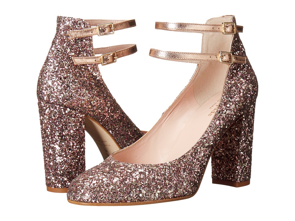 Kate Spade New York Baneera (Rose Gold Multi Glitter/Metallic Nappa) Women