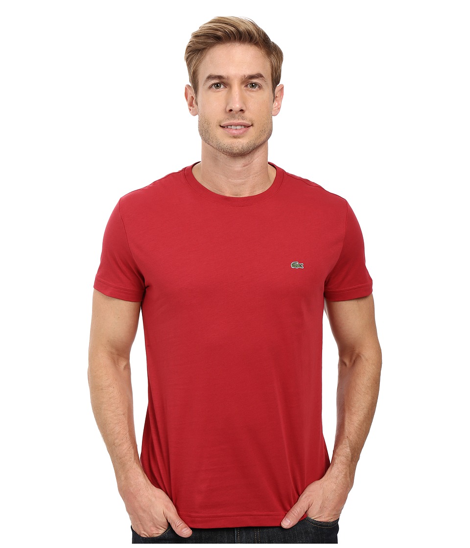 Lacoste - Short-Sleeve Pima Jersey Crewneck T-Shirt (Intense) Men