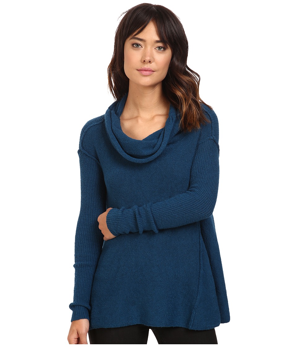 Free People - Strawberry Fields Off the Shoulder Sweater (Blue) Women