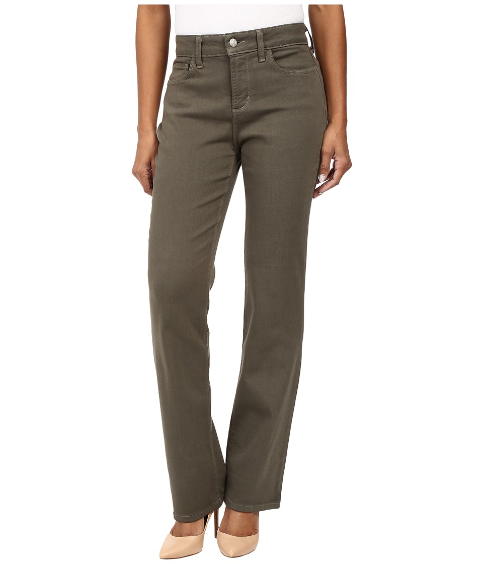 NYDJ Petite Petite Marilyn Straight Jeans in Luxury Touch Denim in Topiary (Topiary) Women