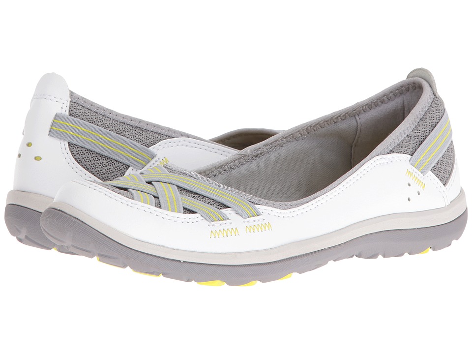 Clarks Aria Pump (White Leather) High Heels