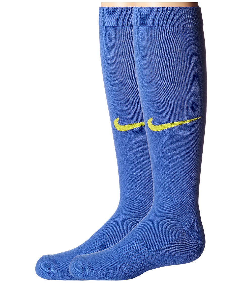 Nike Kids Graphic Lightweight Cotton Knee High (Toddler/Little Kid/Big Kid) (Comet Blue/Electrolime) Girls Shoes