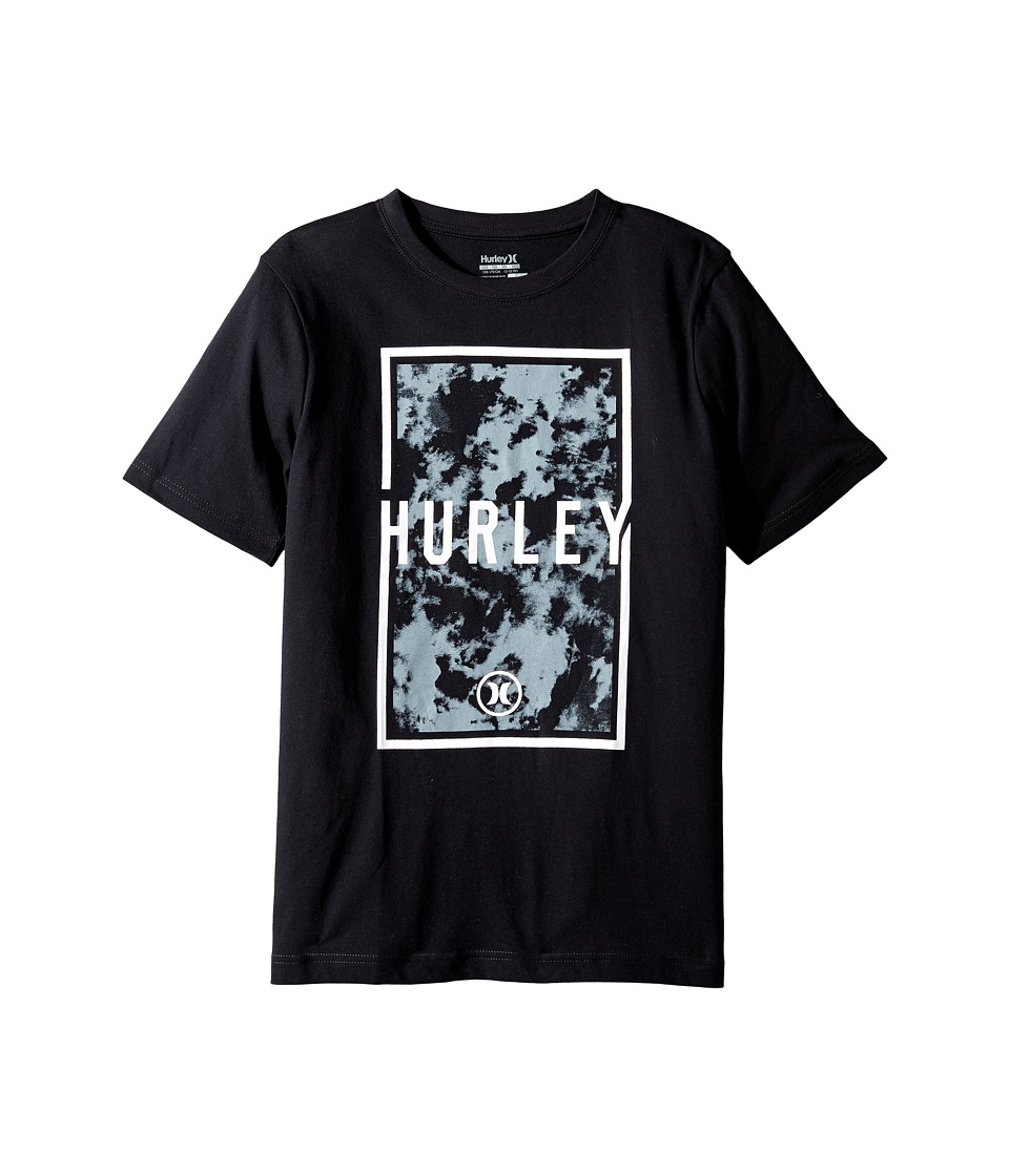 Hurley Kids Cloudy Tee (Big Kids) (Black) Boy