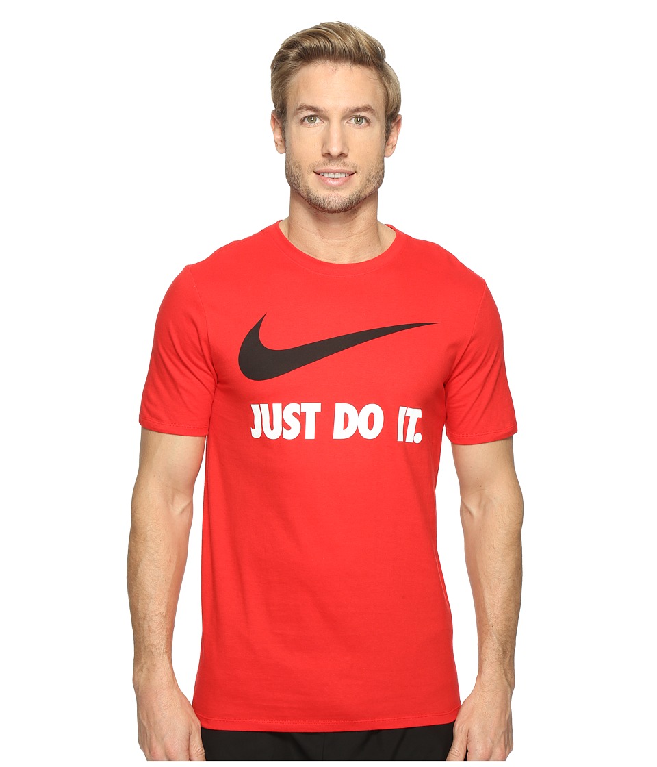 Nike Just Do It Swoosh Tee (University Red/Black) Men
