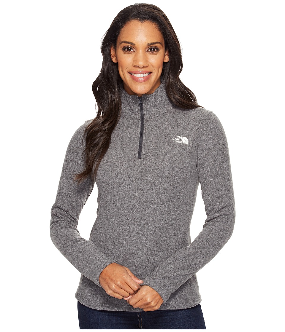 The North Face Glacier 1/4 Zip Fleece Top (TNF Dark Grey Heather (Prior Season)) Women