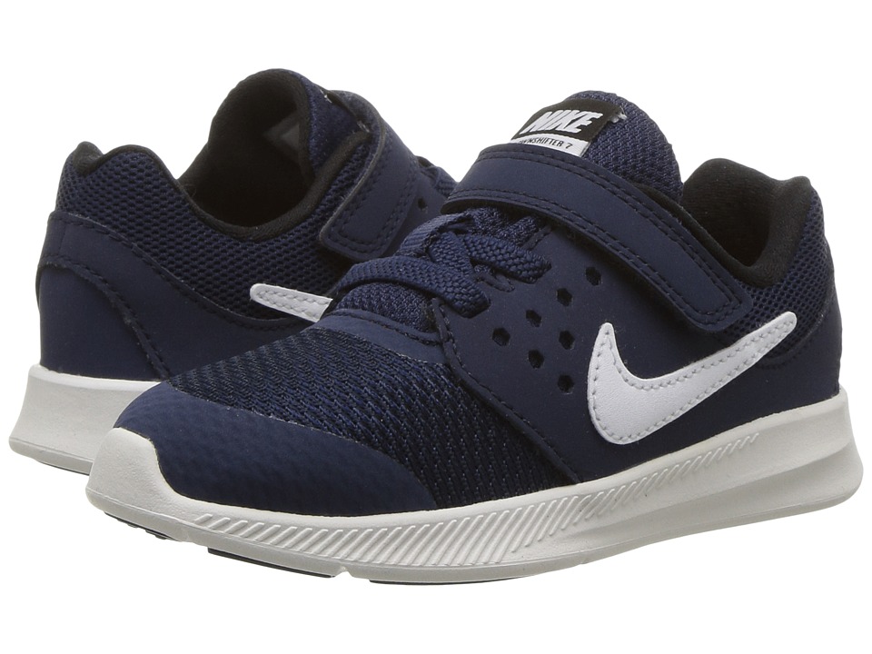 Nike Kids Downshifter 7 (Infant/Toddler) (Midnight Navy/White/Dark Obsidian/Black) Boys Shoes