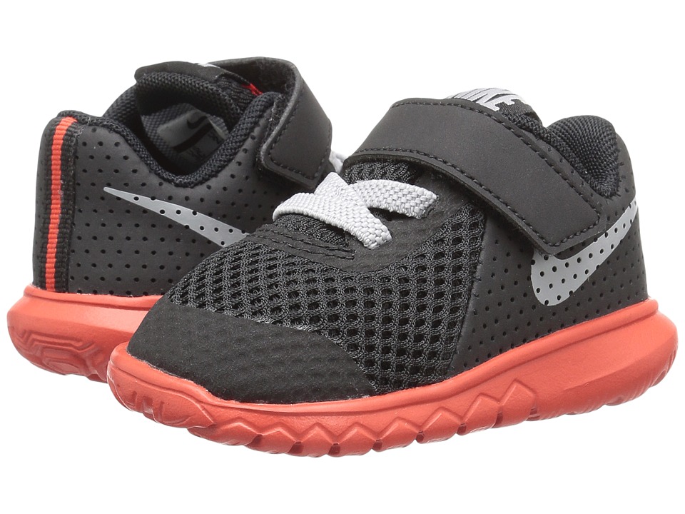 Nike Kids Flex Experience 5 (Infant/Toddler) (Black/Wolf Grey/Max Orange) Boys Shoes