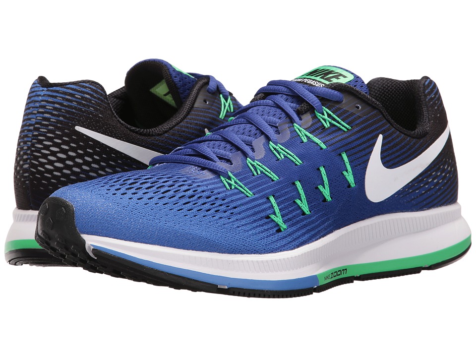Nike Air Zoom Pegasus 33 (Medium Blue/White/Deep Night/Black) Men