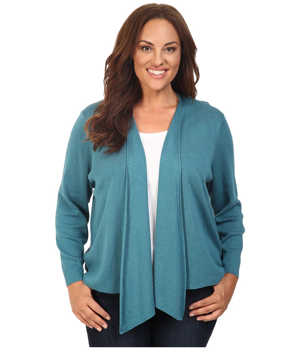NIC+ZOE - Plus Size 4-Way Cardy (Deep Sea) Women