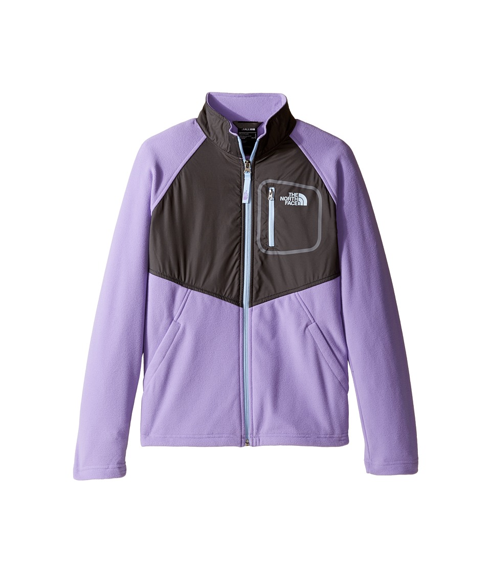The North Face Kids Glacier Track Jacket (Little Kids/Big Kids) (Paisley Purple (Prior Season)) Girl