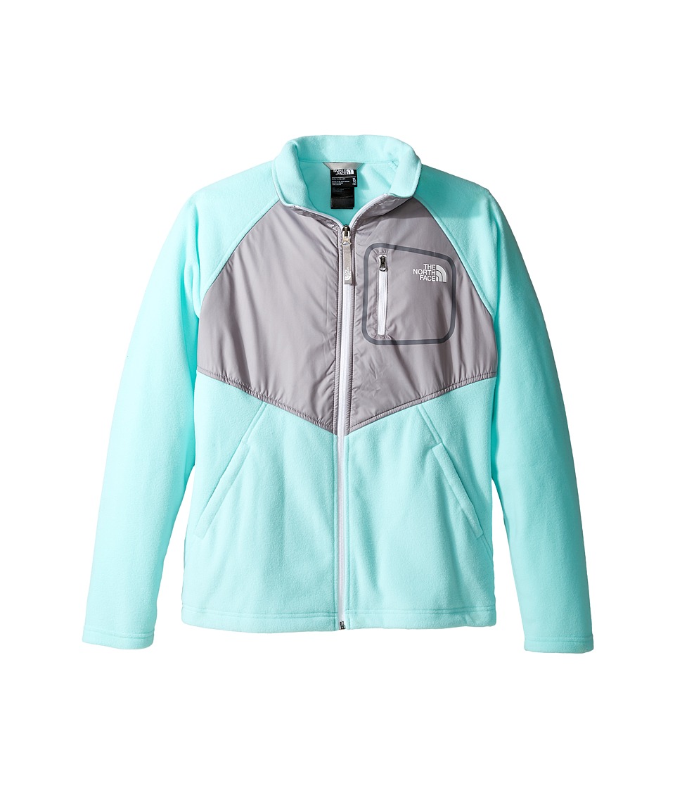 The North Face Kids Glacier Track Jacket (Little Kids/Big Kids) (Breeze Blue (Prior Season)) Girl