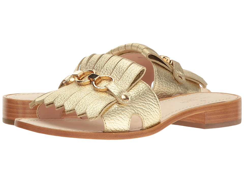 Kate Spade New York Brie (Gold Metallic Tumbled Leather 1) Women