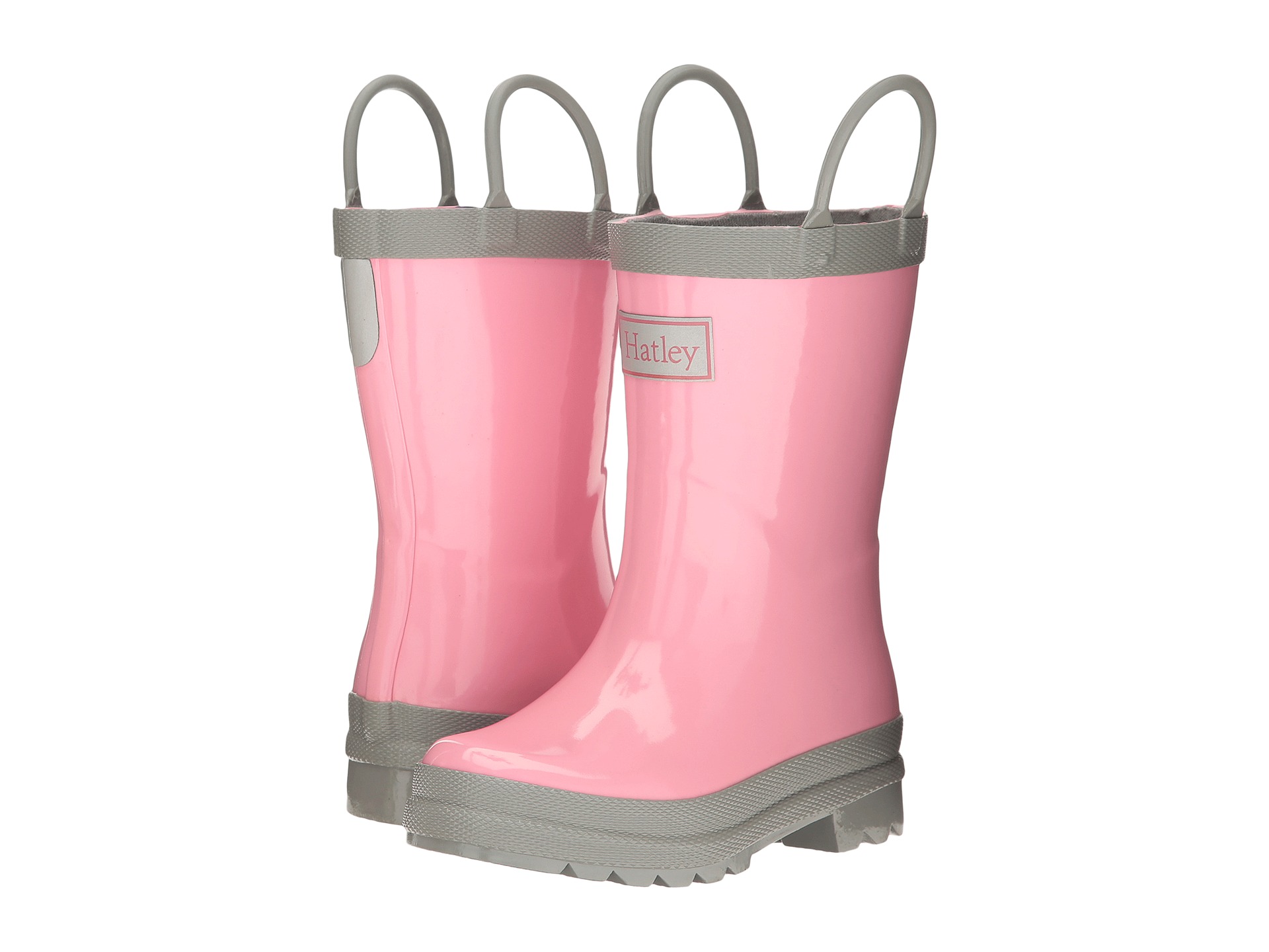Hatley Kids Gray & Pink Rain Boots (Toddler/Little Kid) at Zappos.com