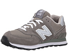 New Balance Classics - M574 (Gray/Silver/White) - Footwear