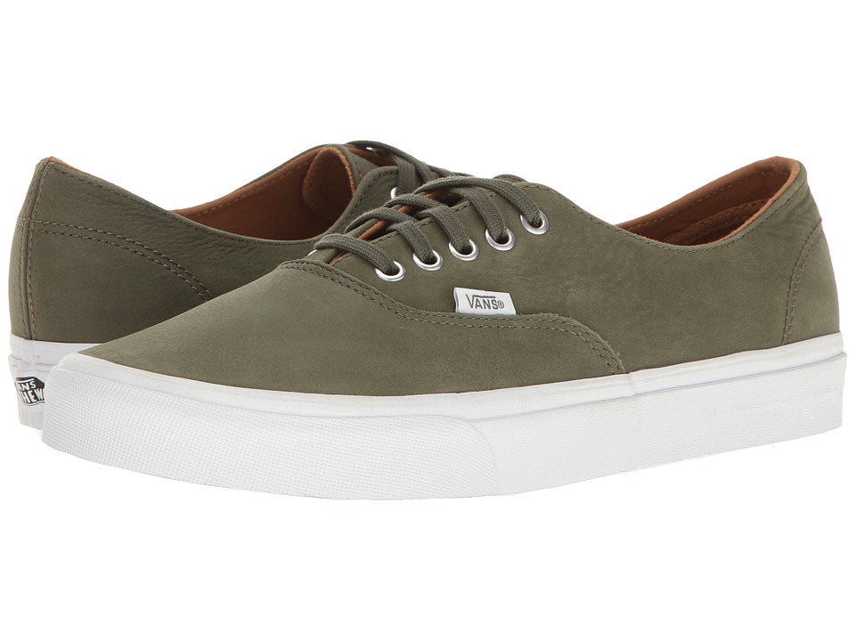 Vans Authentic Decon ((Premium Leather) Grape Leaf/True White) Skate Shoes