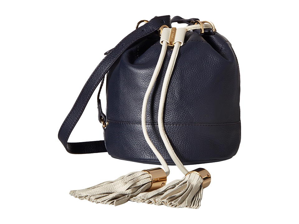 See by Chloe - Vicky Small Bucket Bag w\/ Crossbody Strap (Midnight) Cross Body Handbags