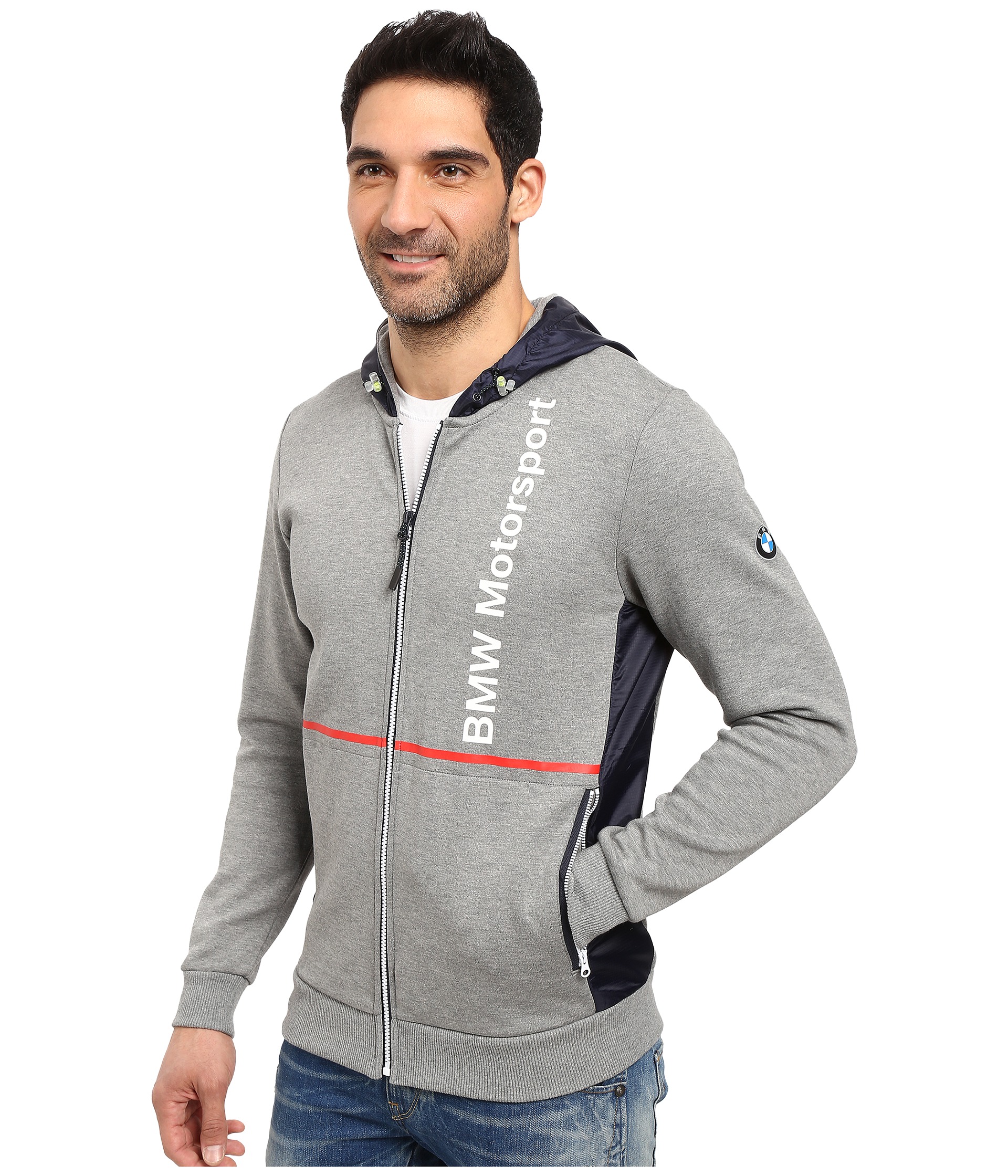 Puma Bmw Motorsports Hooded Sweat Jacket Zappos Com Free